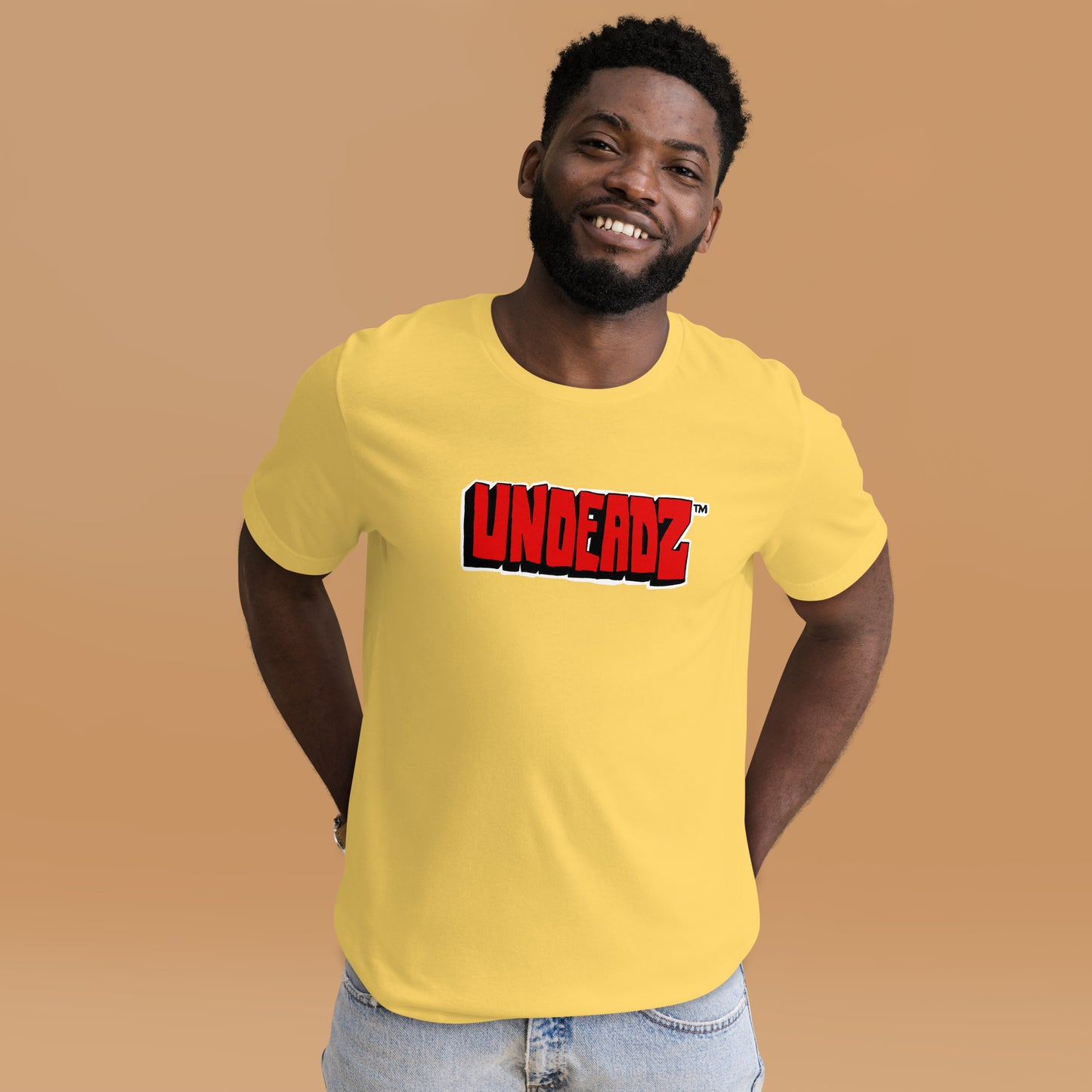 YELLOW UNDEADZ LOGO TEE